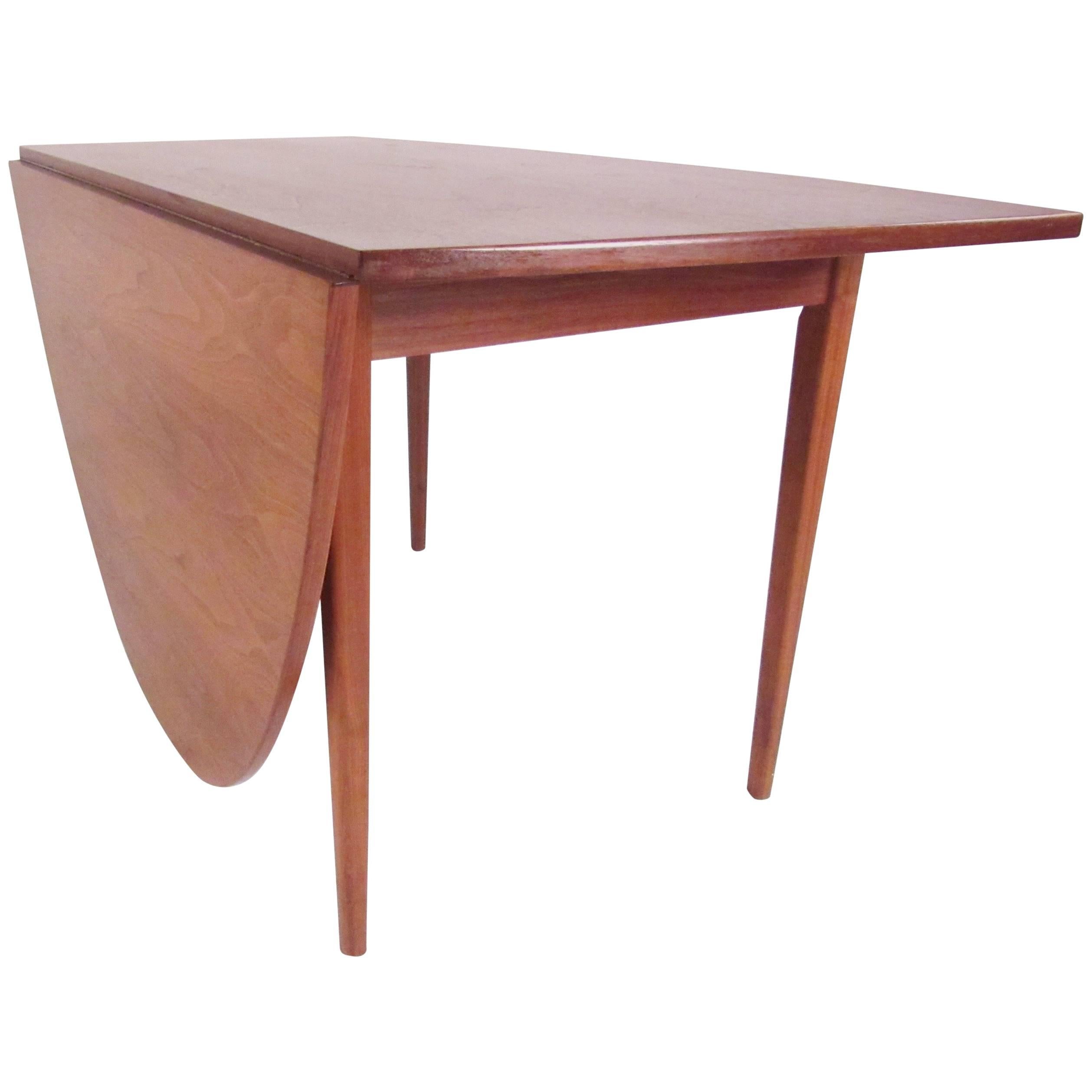 Scandinavian Modern Drop-Leaf Table