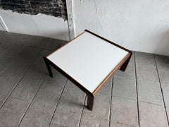 Scandinavian modern Dutch oak and white laminate coffee table