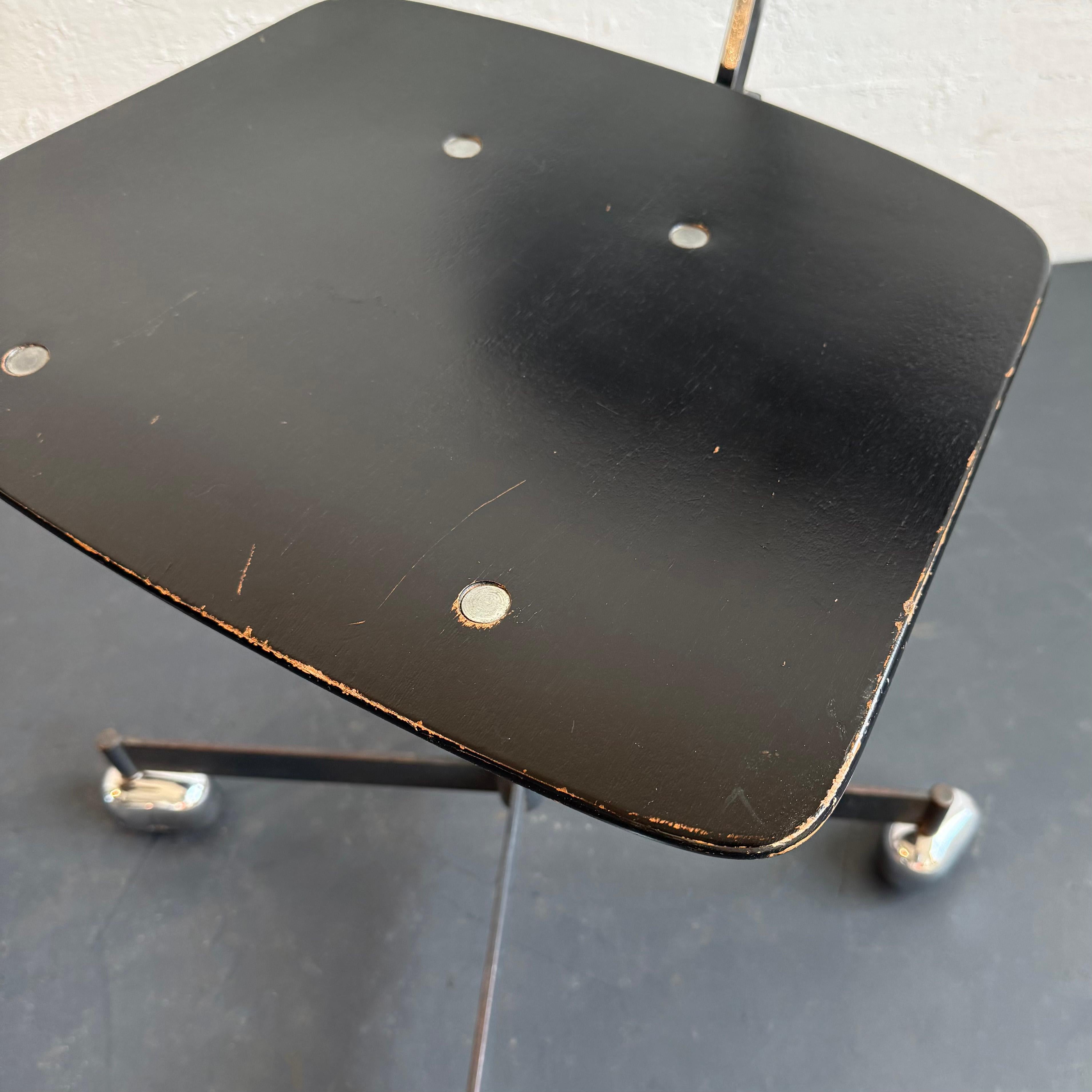 Silla de escritorio moderna escandinava KEVI Early Task Desk Chair By Jørgen Rasmussen Cromo en venta
