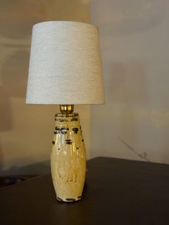 Scandinavian Modern Earthenware Table Lamp by Upsala Ekeby, 1920s.