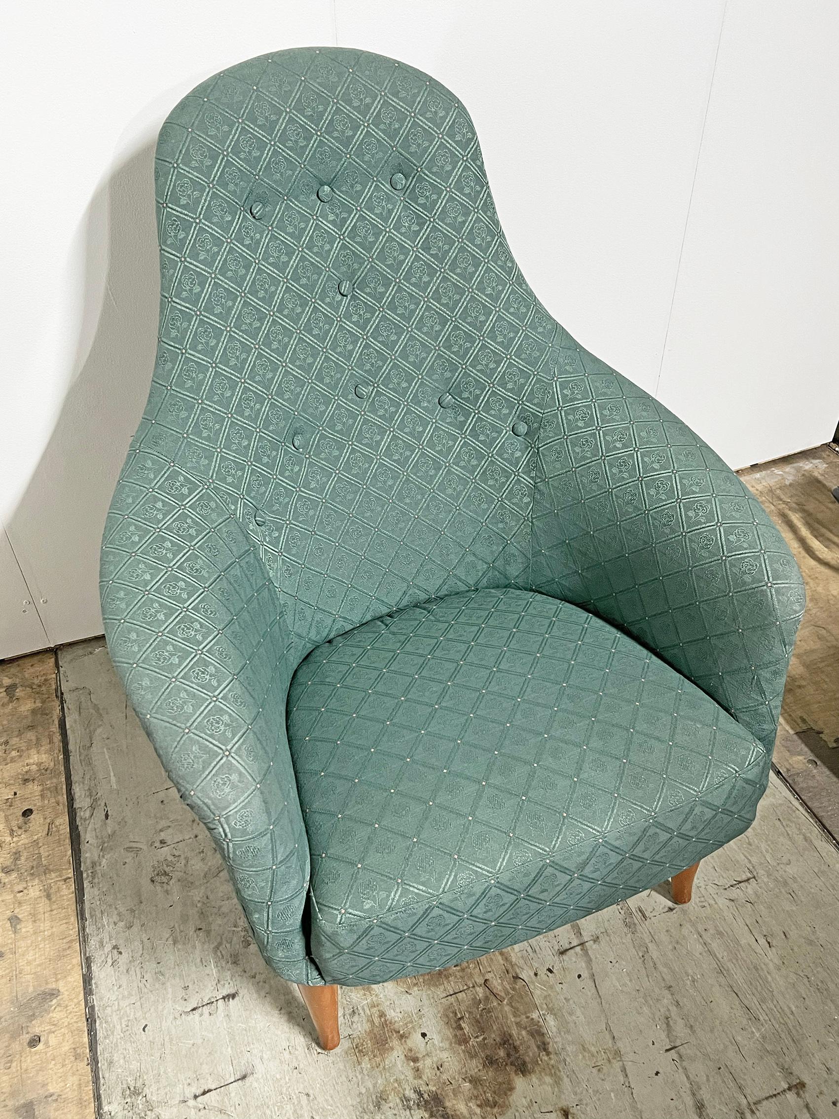 Scandinavian Modern Easy Chair by Kerstin Hörlin-Holmquist, ca 1950s For Sale 2