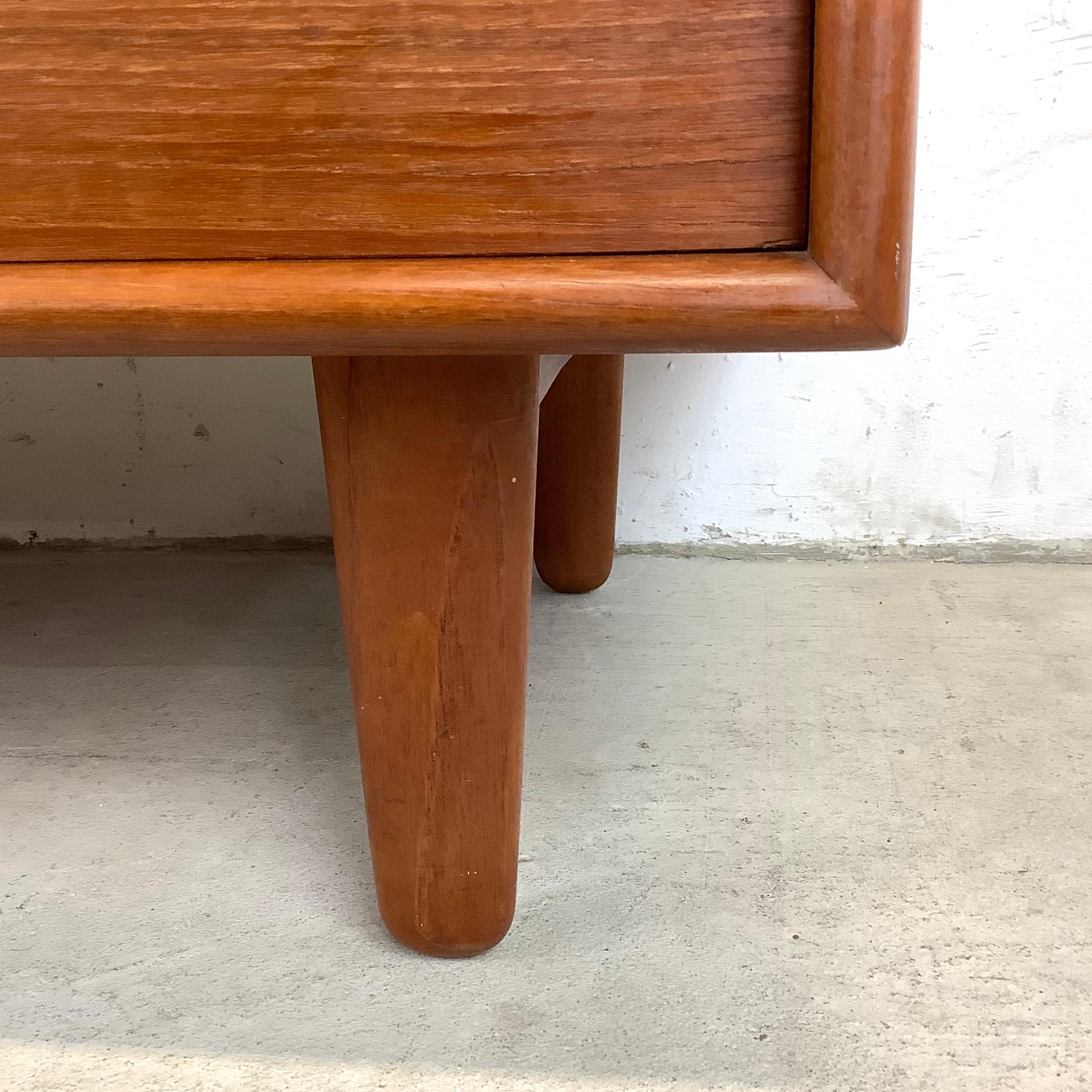 Scandinavian Modern Eight Drawer Teak Dresser by Lyby Møbler 13