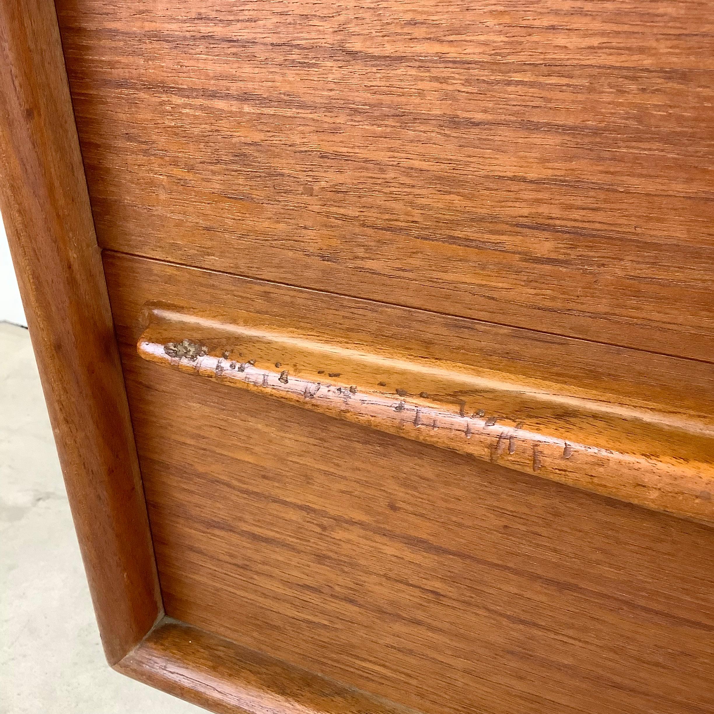 Scandinavian Modern Eight Drawer Teak Dresser by Lyby Møbler 14