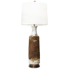 Scandinavian Modern Eija Karivirta Unique Stoneware Table Lamp, Finland