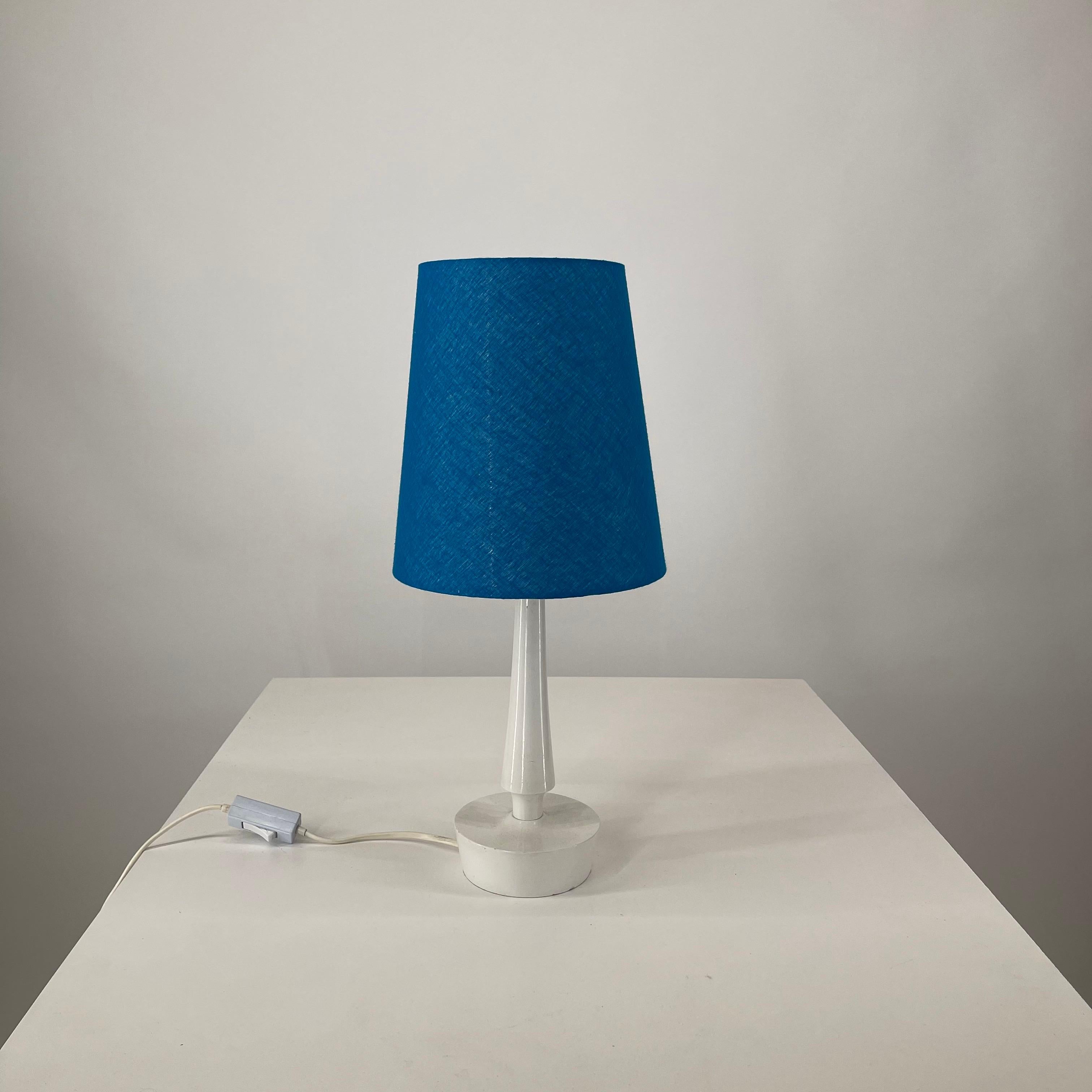Swedish Scandinavian Modern Elegant Minimal Table Light, Sweden 1960s For Sale