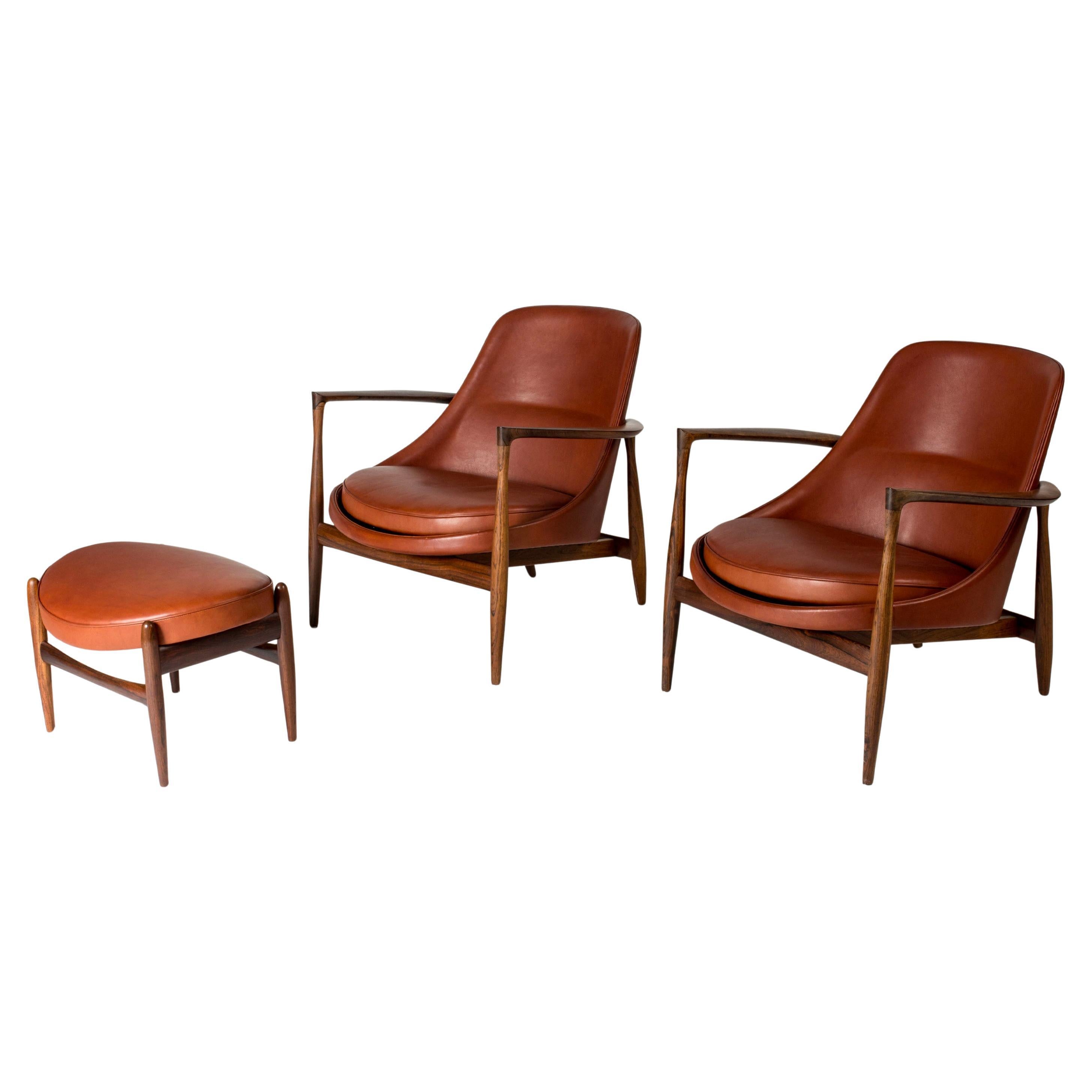 The Modern Scandinavian "Elizabeth" Lounge Chairs by Ib Kofod-Larsen, Danemark, 1963 en vente