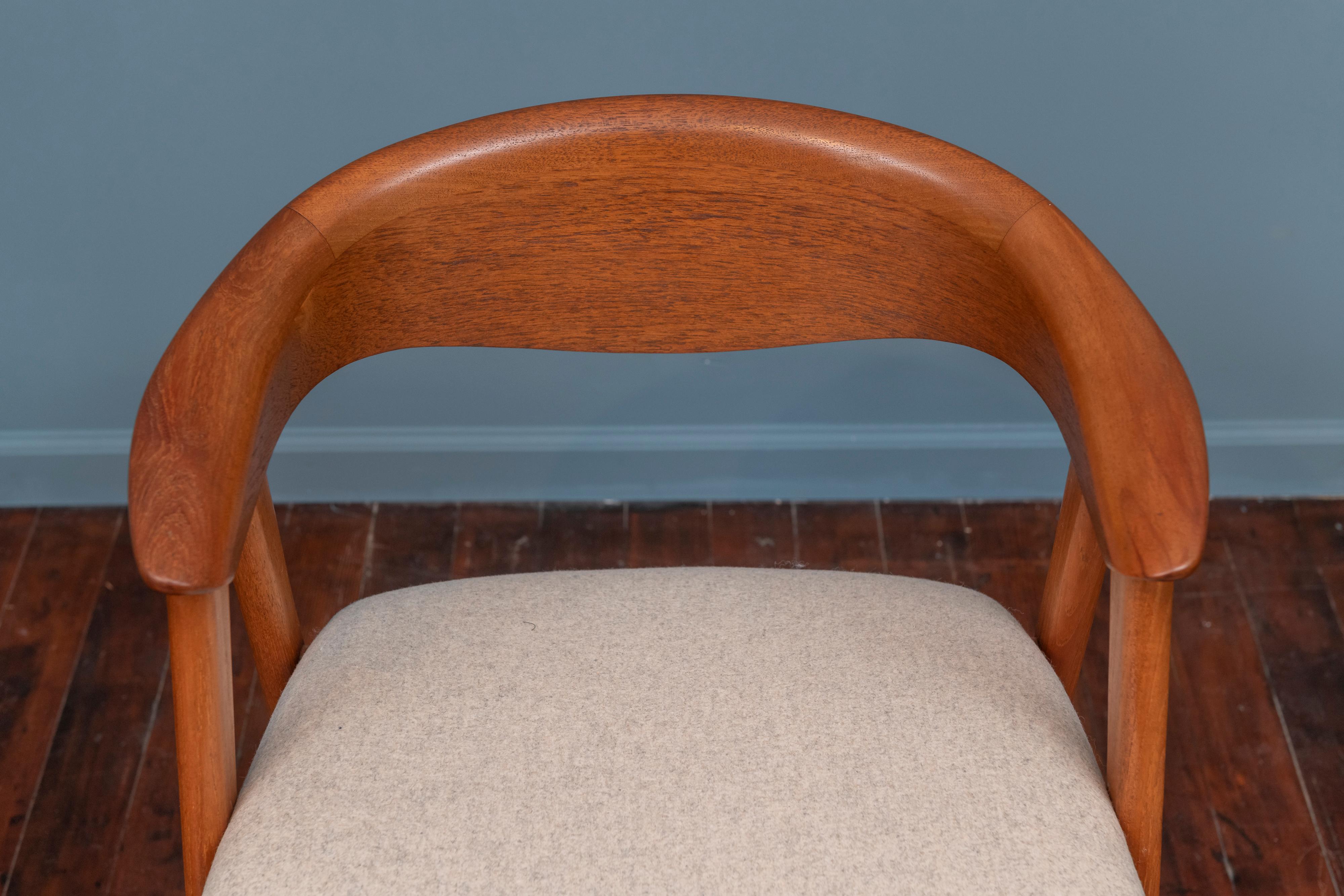 Scandinavian Modern Erik Kirkegaard Teak Dining Chairs, Model 57 2