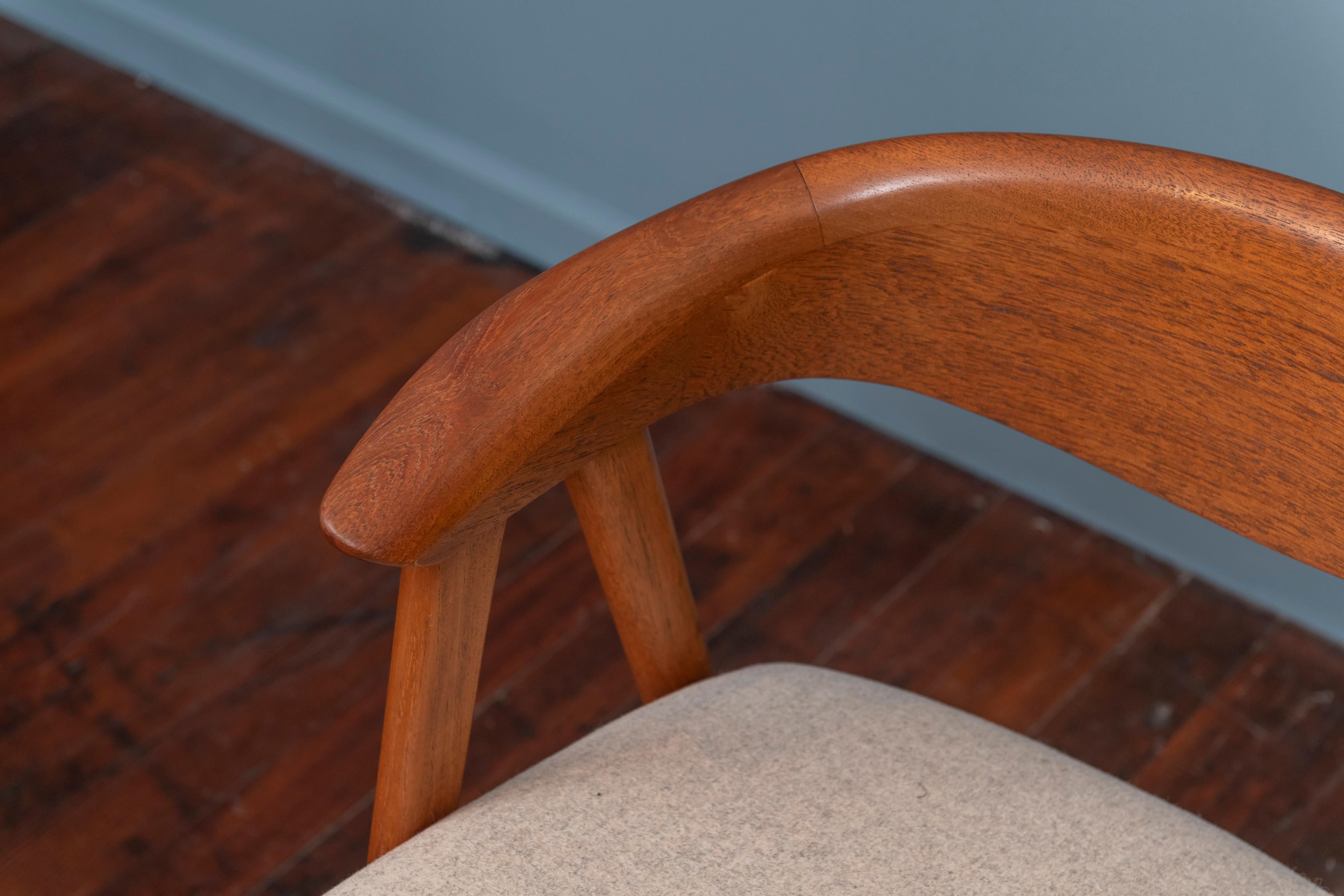 Scandinavian Modern Erik Kirkegaard Teak Dining Chairs, Model 57 3