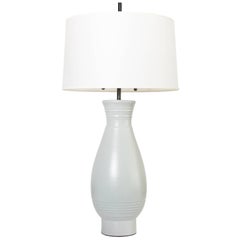 Scandinavian Modern Ewald Dahlskog Ceramic Lamp with Custom Hardware 'a'