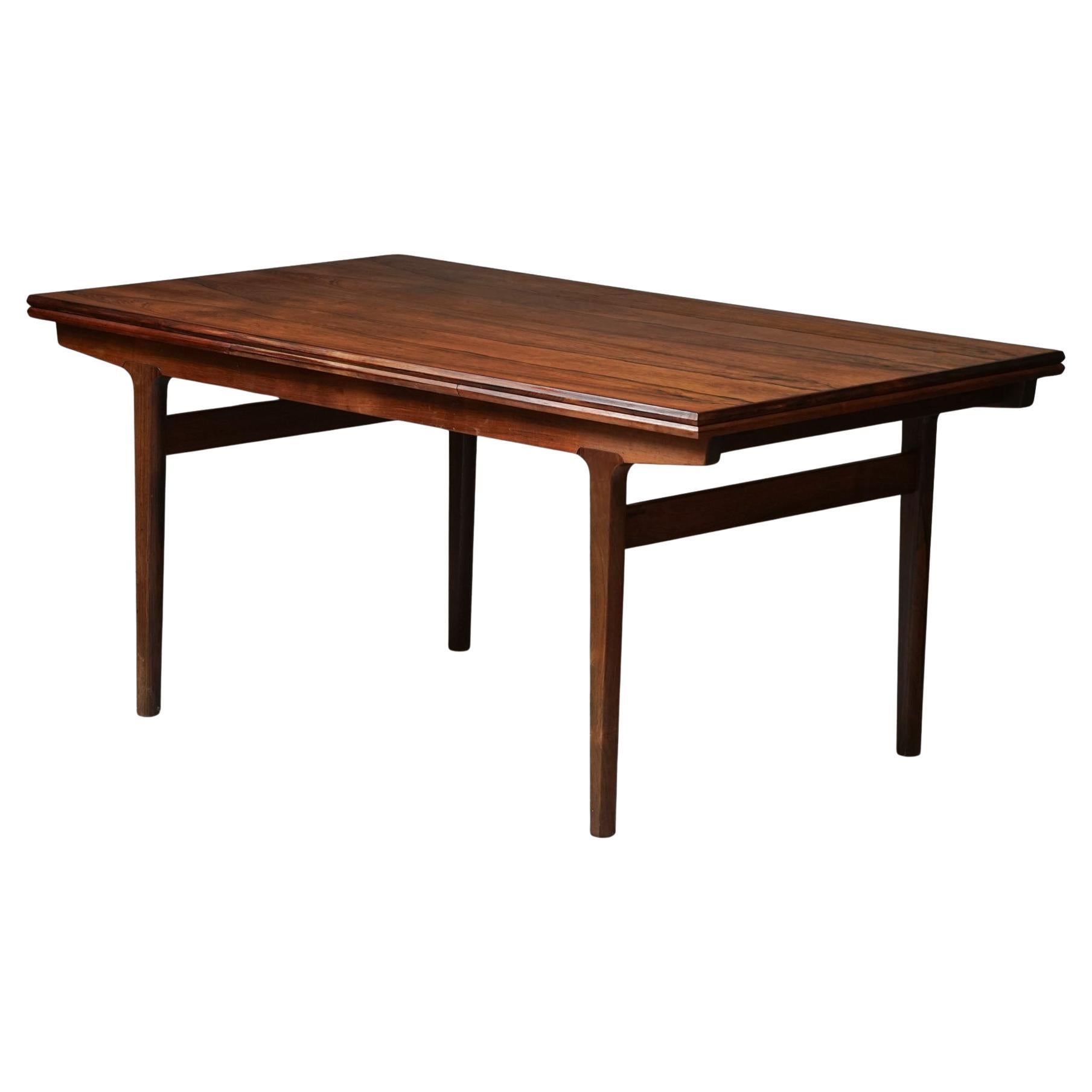 Skandinavischer moderner ausziehbarer Esstisch, Henning Kjærnulf, Dänemark, 1960er Jahre