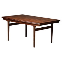 Skandinavischer moderner ausziehbarer Esstisch, Henning Kjærnulf, Dänemark, 1960er Jahre