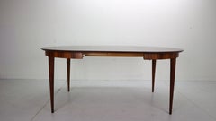 Scandinavian Modern Extendable Oval/Round Dinning Table, 1960, Denmark