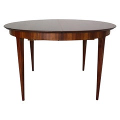 Vintage Scandinavian Modern Extendable Oval/Round Dinning Table, 1960, Denmark