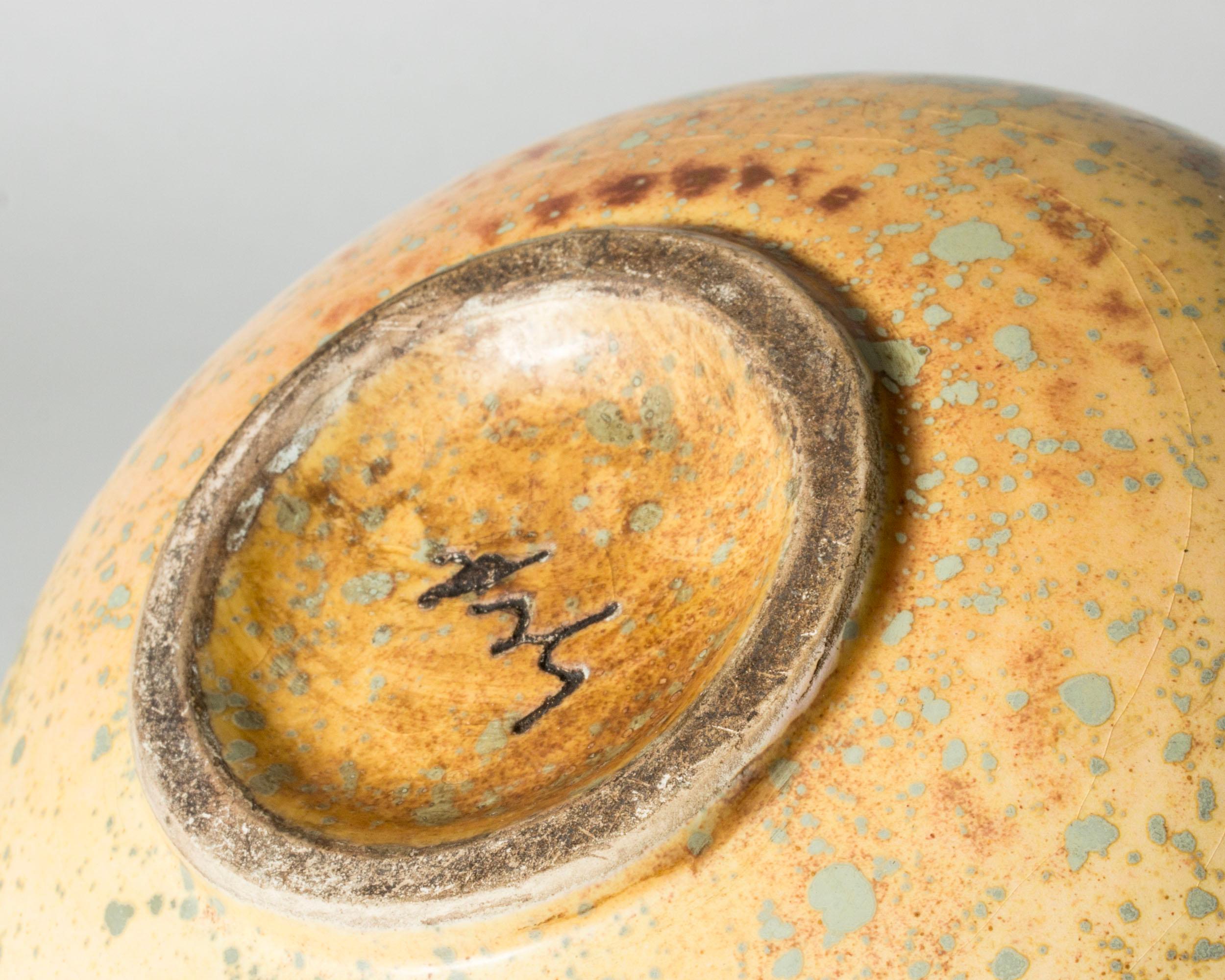 Scandinavian Modern Faience jar by Hans Hedberg, Biot, France For Sale 1