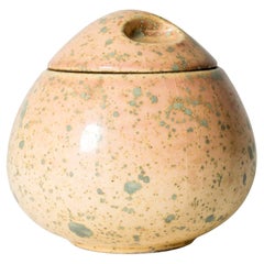 Scandinavian Modern Faience jar by Hans Hedberg, Biot, France