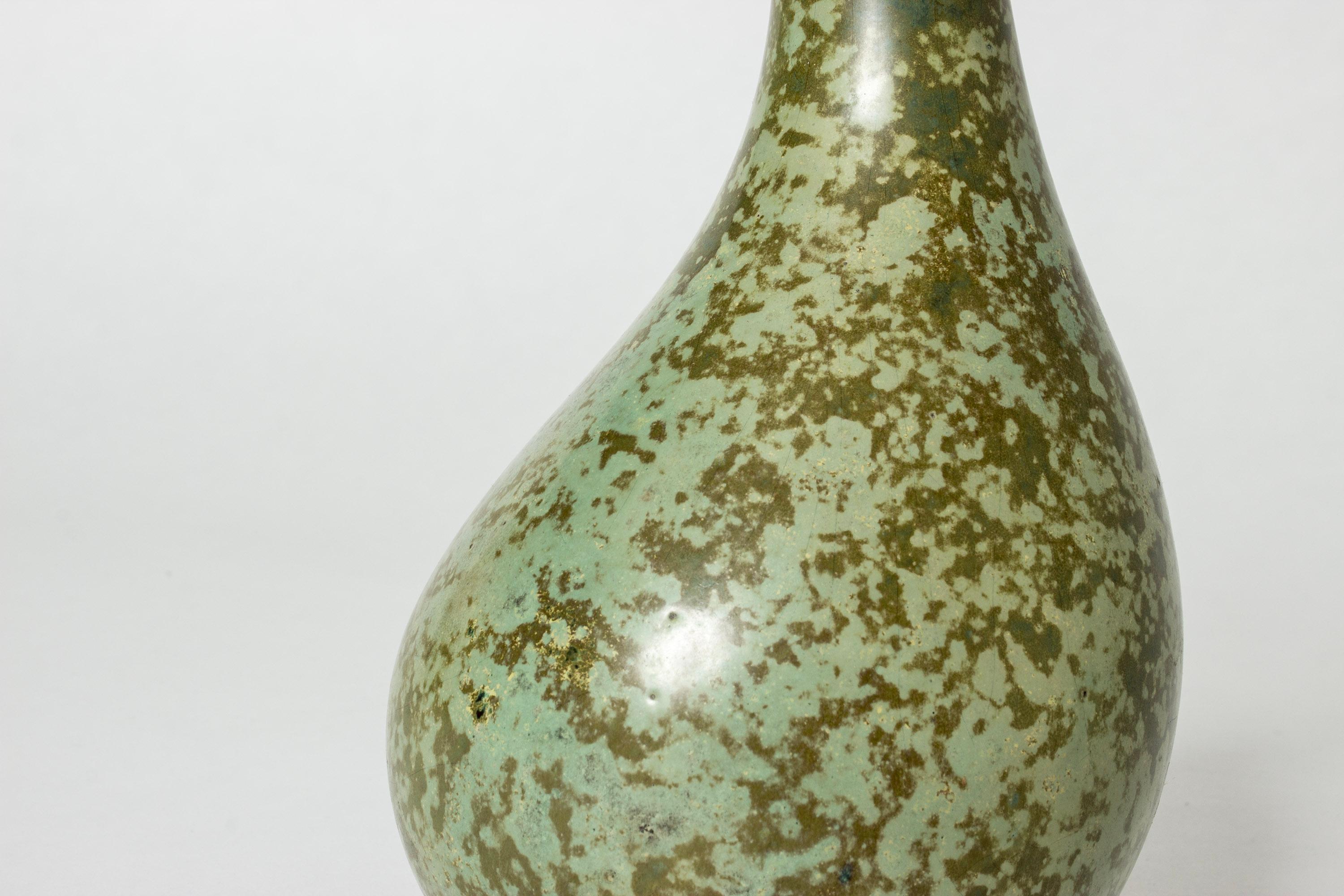 Scandinavian Modern Faience vase by Hans Hedberg, Biot, France For Sale 1