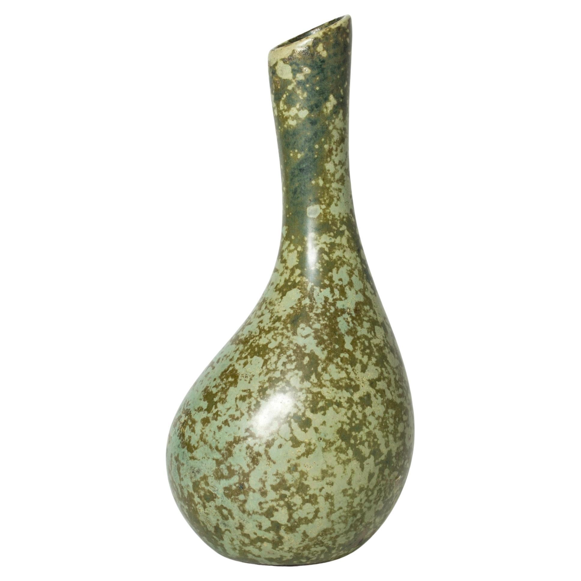 Scandinavian Modern Faience vase by Hans Hedberg, Biot, France