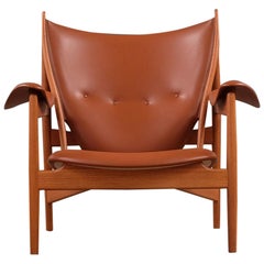 Chaise brune Finn Juhl Chieftain en teck