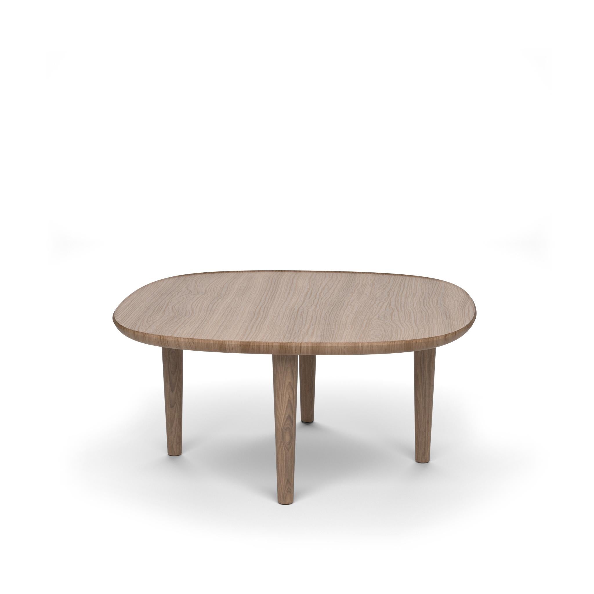 Scandinavian Modern 'Fiori' Table 65 by Antrei Hartikainen x Poiat, Black Oak For Sale 6