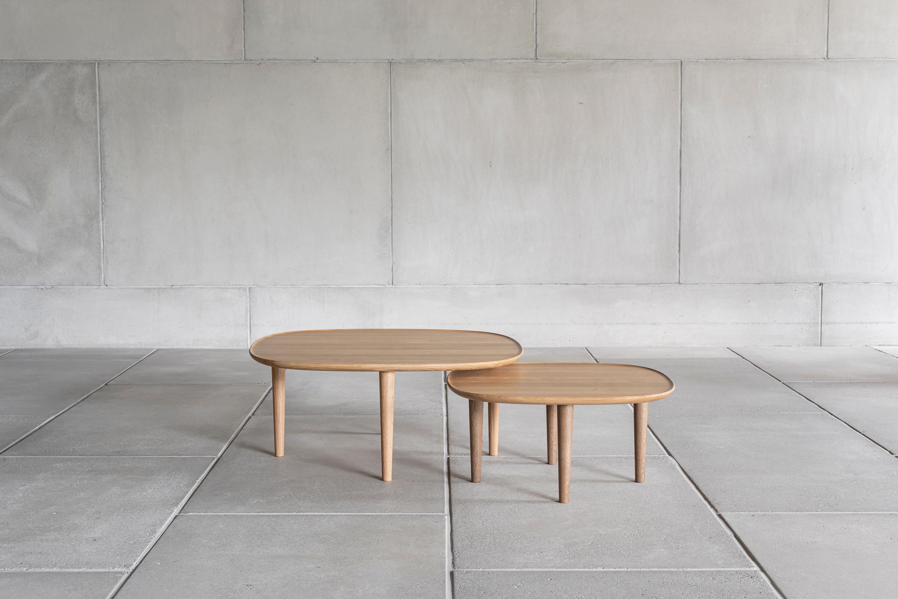 Scandinavian Modern 'Fiori' Table 65 by Antrei Hartikainen x Poiat, Black Oak For Sale 3