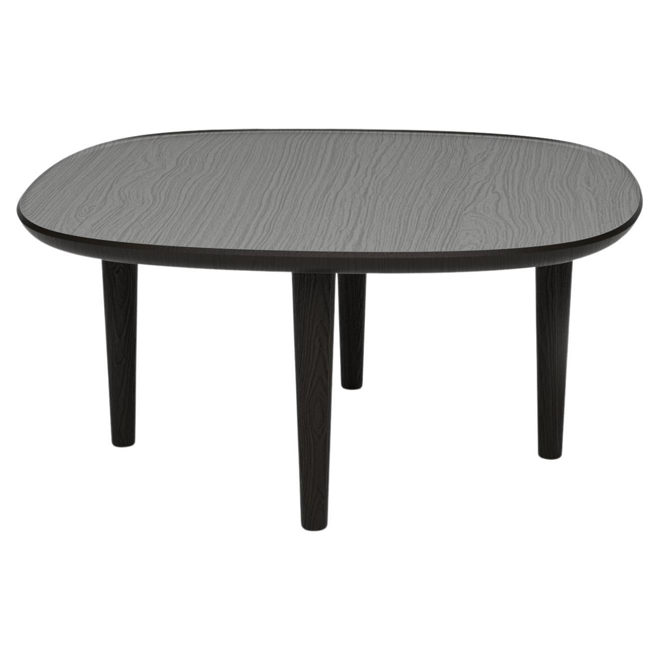 Scandinavian Modern 'Fiori' Table 65 by Antrei Hartikainen x Poiat, Black Oak