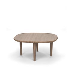 Scandinavian Modern 'Fiori' Table 65 by Antrei Hartikainen x Poiat, Dark Oak