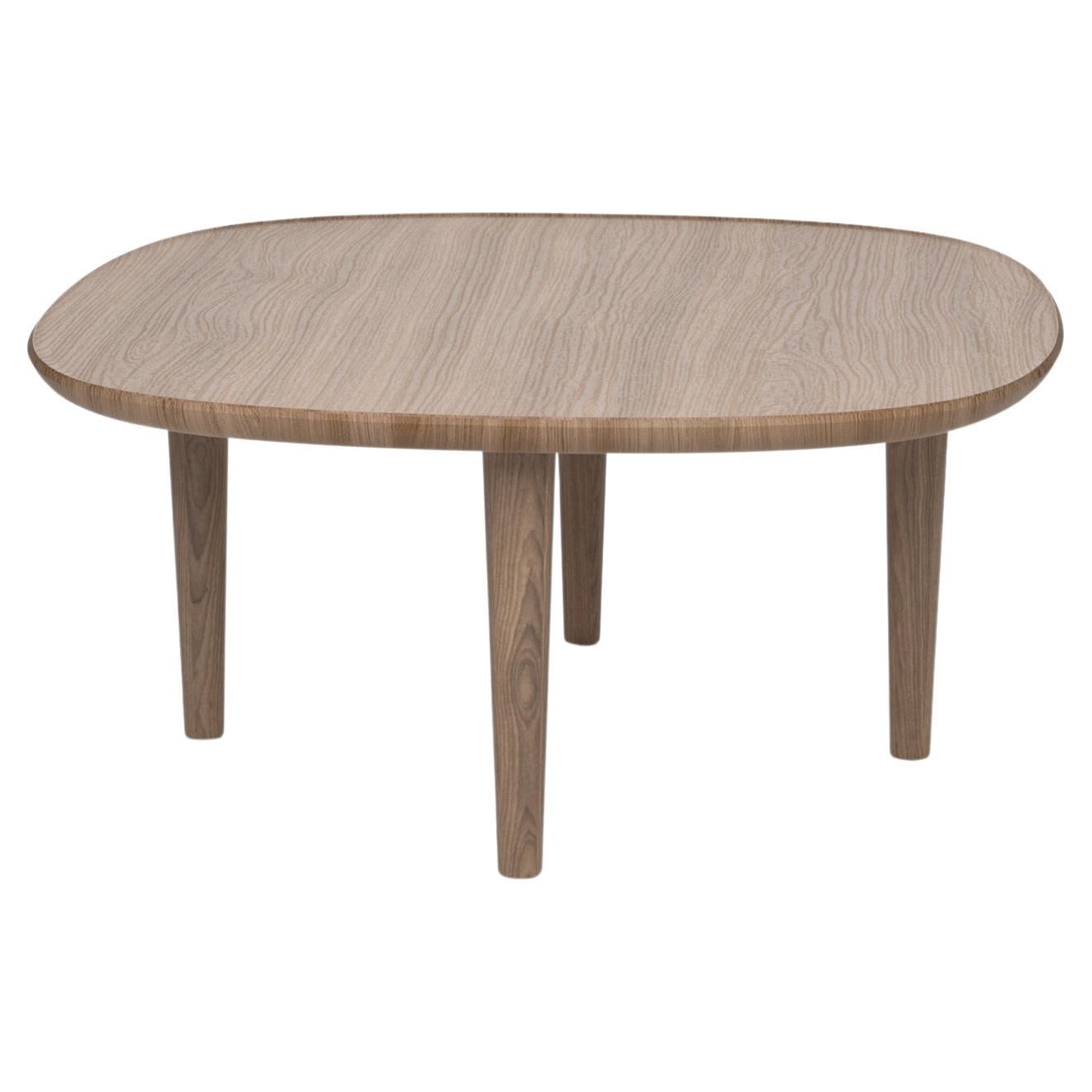 Scandinavian Modern 'Fiori' Table 65 by Antrei Hartikainen x Poiat, Dark Oak For Sale
