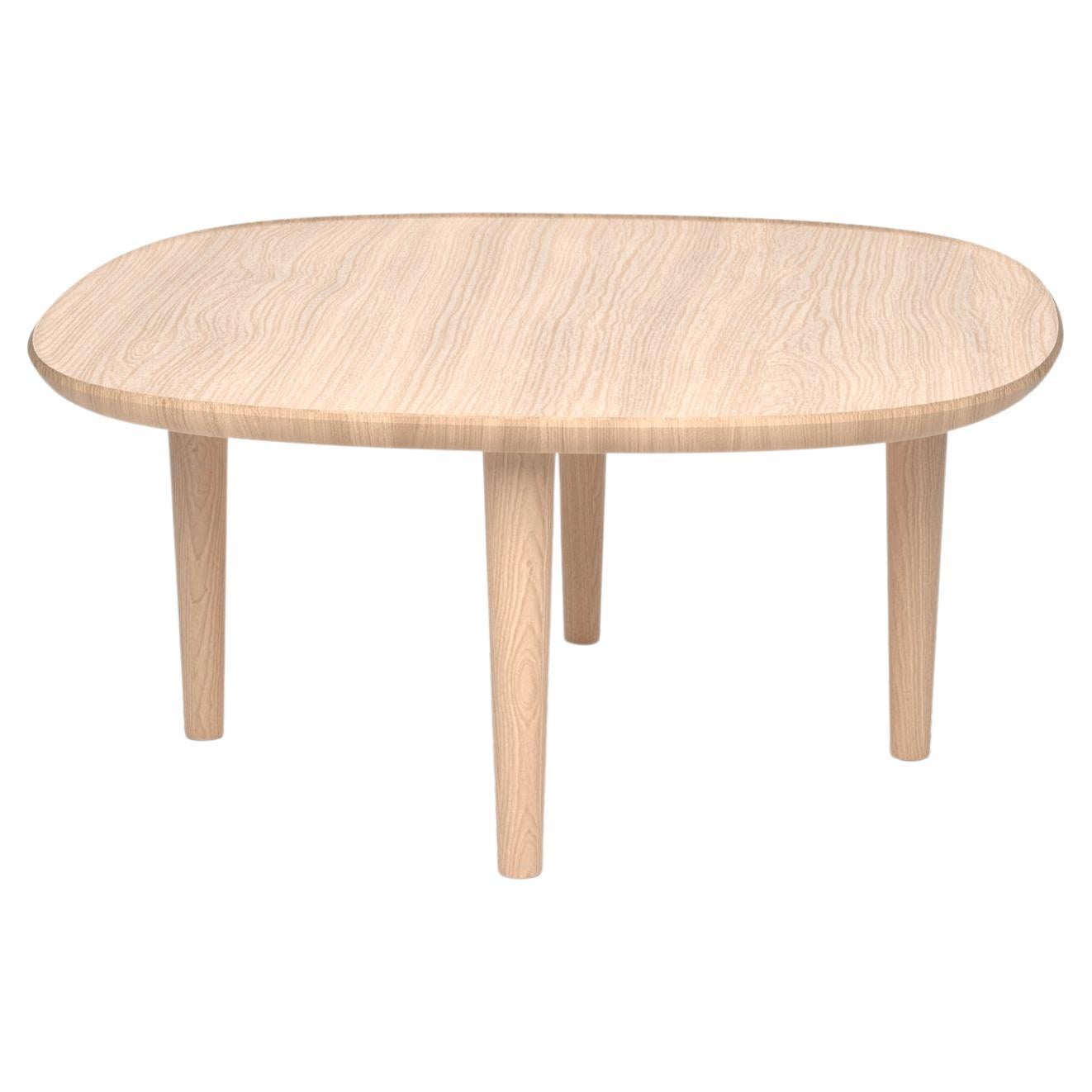 Scandinavian Modern 'Fiori' Table 65 by Antrei Hartikainen x Poiat, Oak For Sale