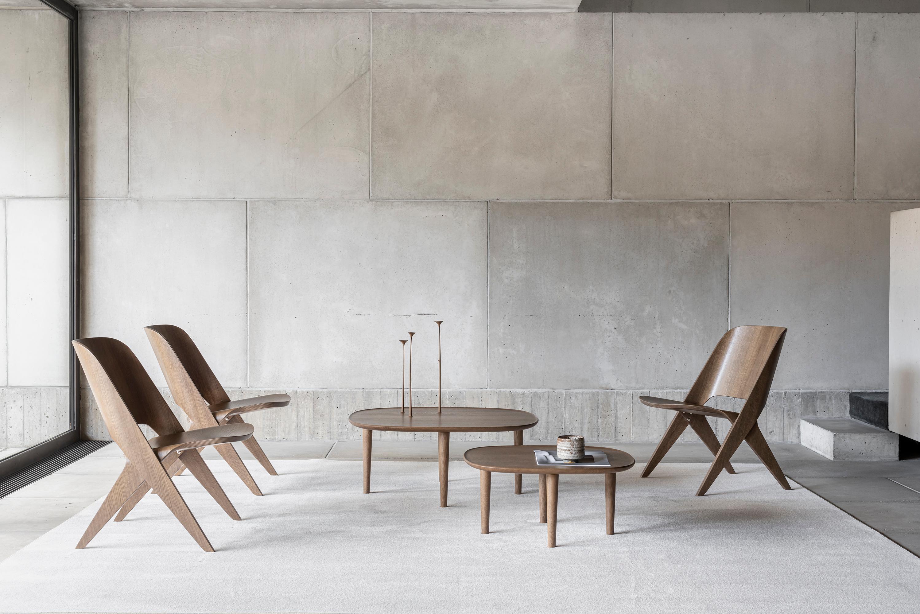 Scandinavian Modern 'Fiori' Table 85 by Antrei Hartikainen x Poiat, Oak For Sale 3