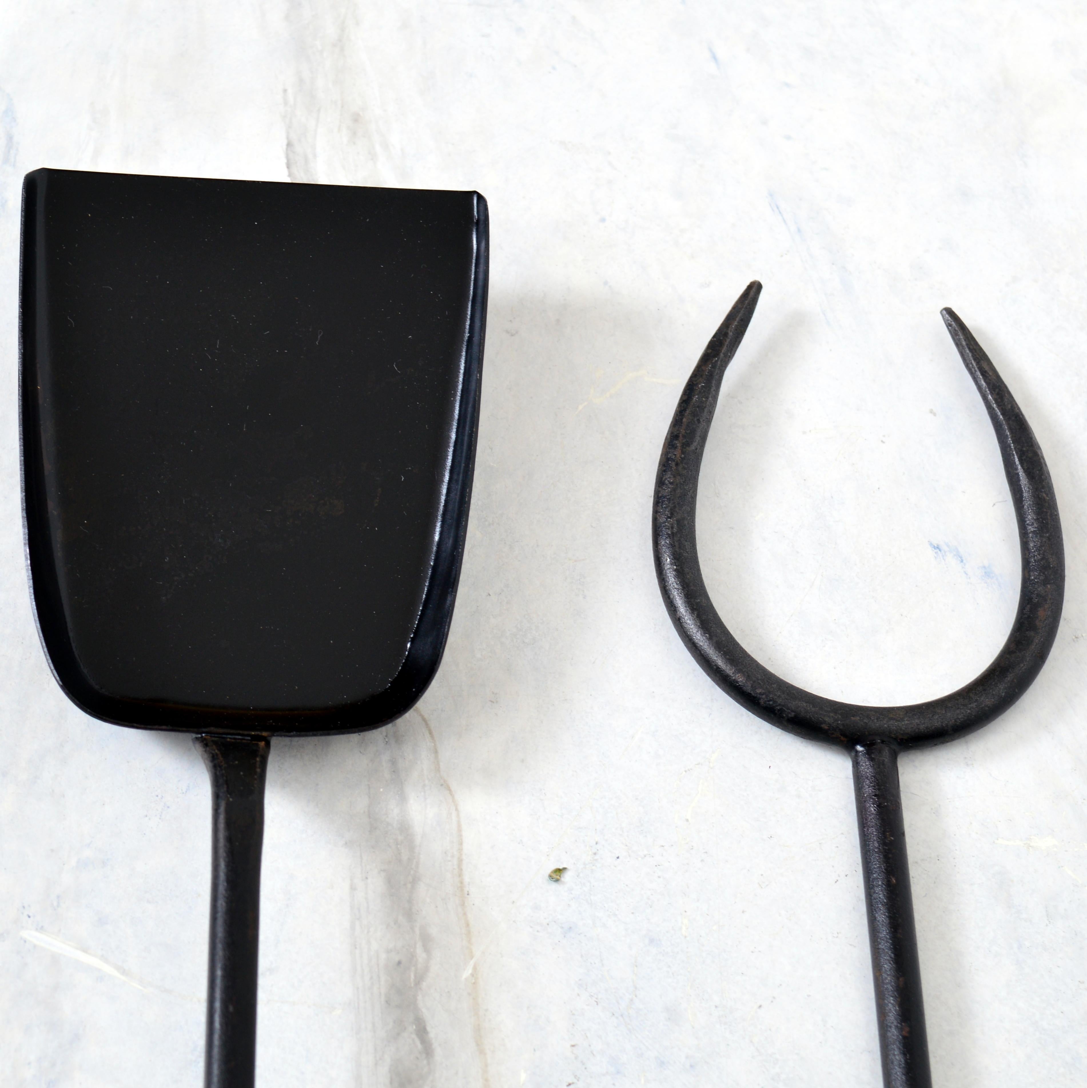 Scandinavian Modern Fireplace Tools by Gunnar Ander for Ystad Metall For Sale 3