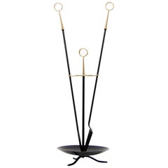 Scandinavian Modern Fireplace Tools by Gunnar Ander for Ystad Metall