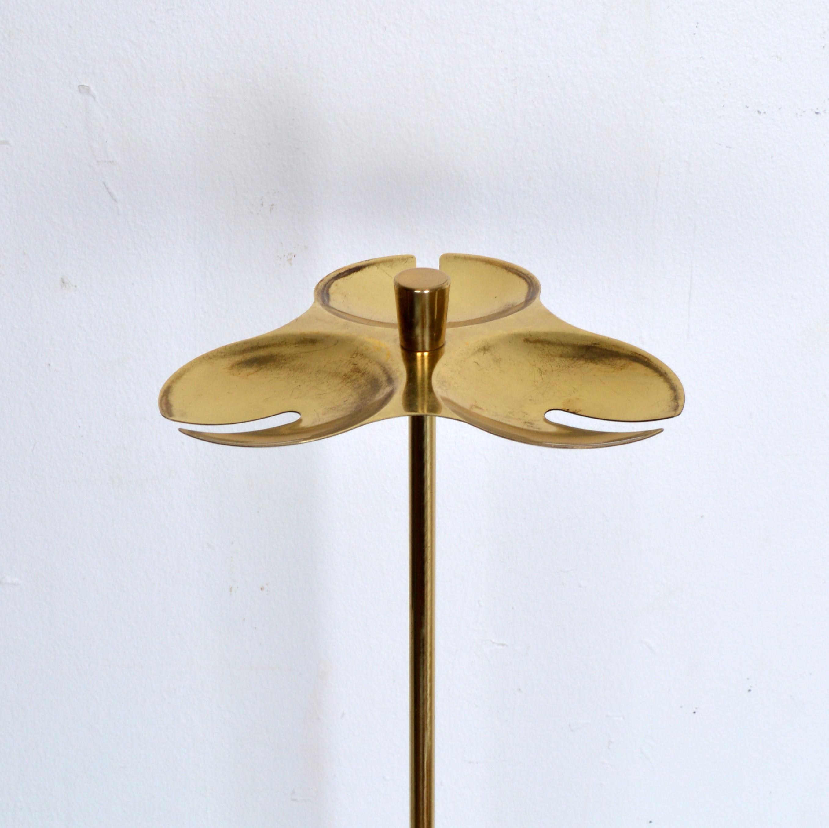 Laiton Outils de cheminée scandinaves modernes de Gunnar Ander, Ystad-Metall Suède, années 1960 en vente