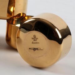 Scandinavian Modern Flask with 6 Cups, Pierre Forssell 1960's