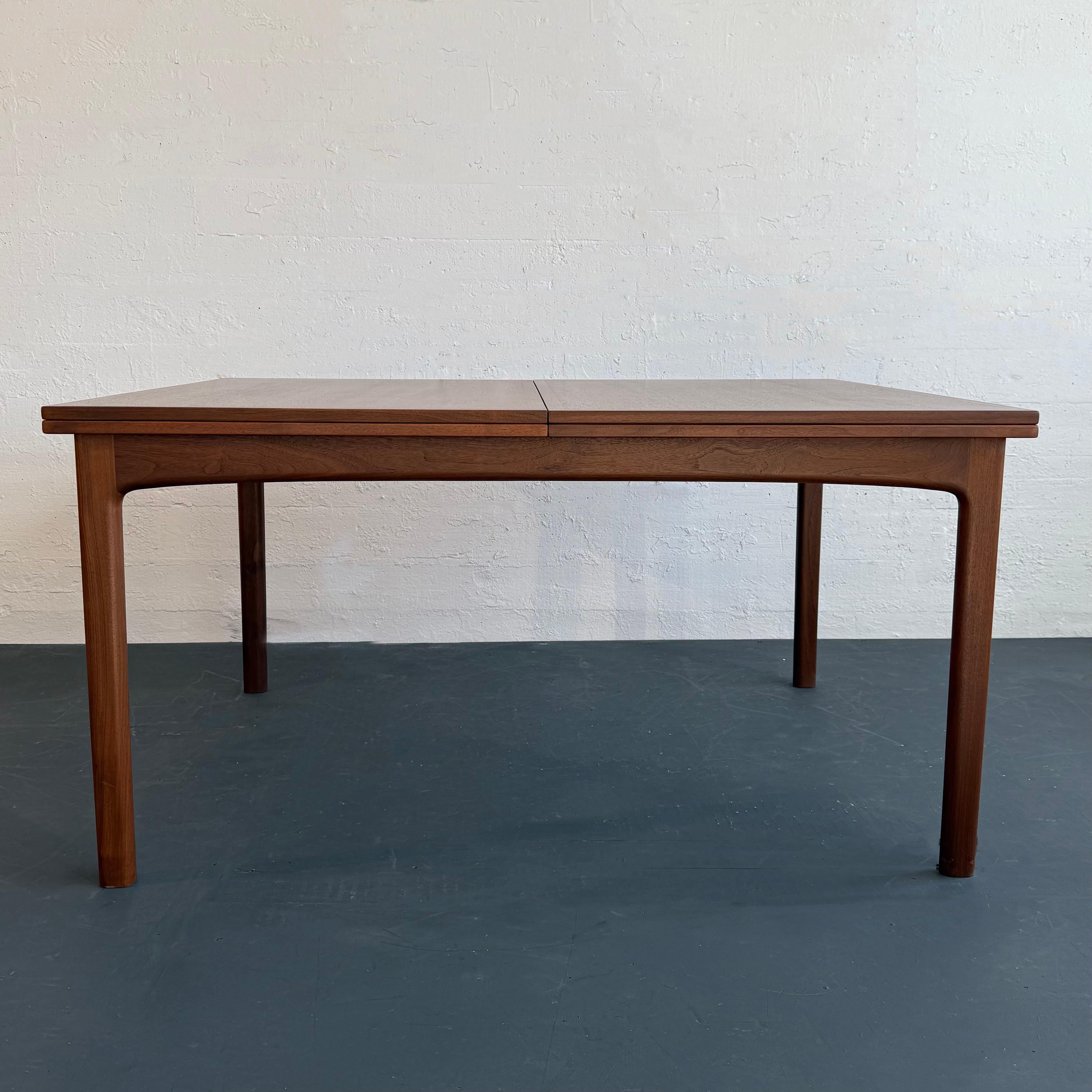 Swedish Scandinavian Modern Flip Top Expanding Dining Table By Folke Ohlsson For DUX For Sale