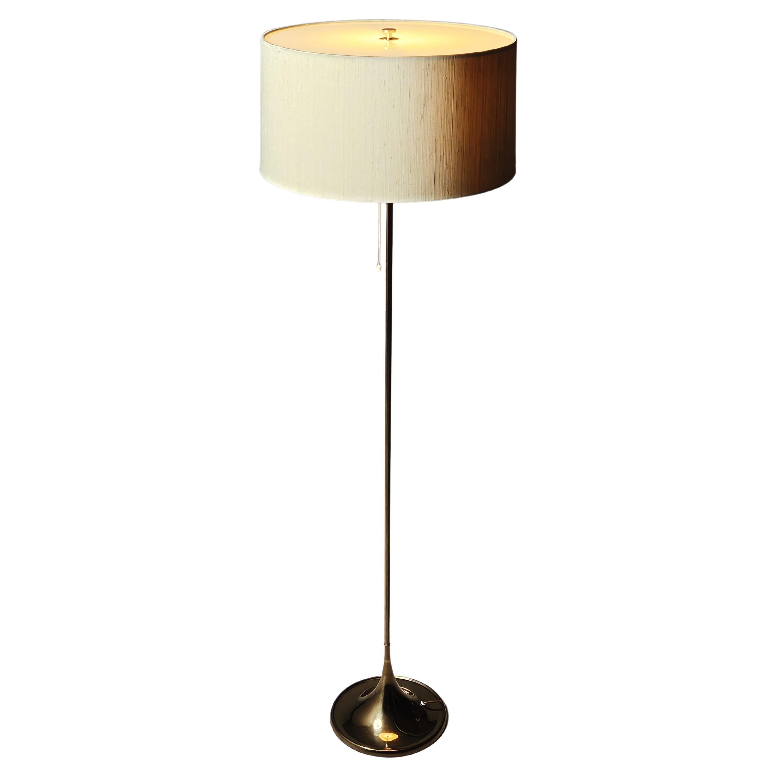 Scandinavian modern floor lamp by Bergboms, Sweden, 1970s For Sale