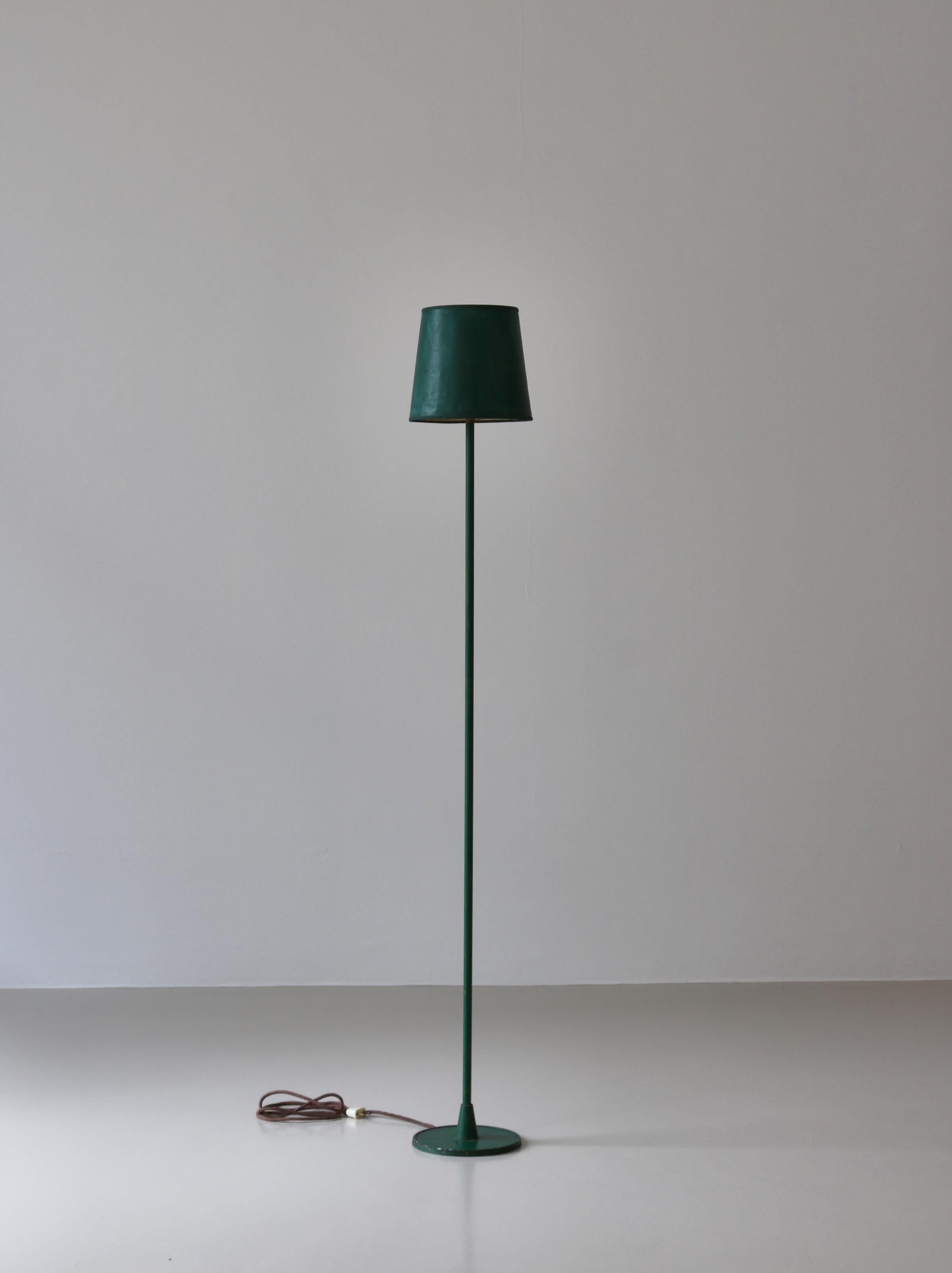 dark green floor lamp