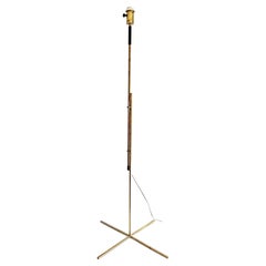 Retro Scandinavian Modern Floor Lamp in Brass from Lilux, Sweden 1960s