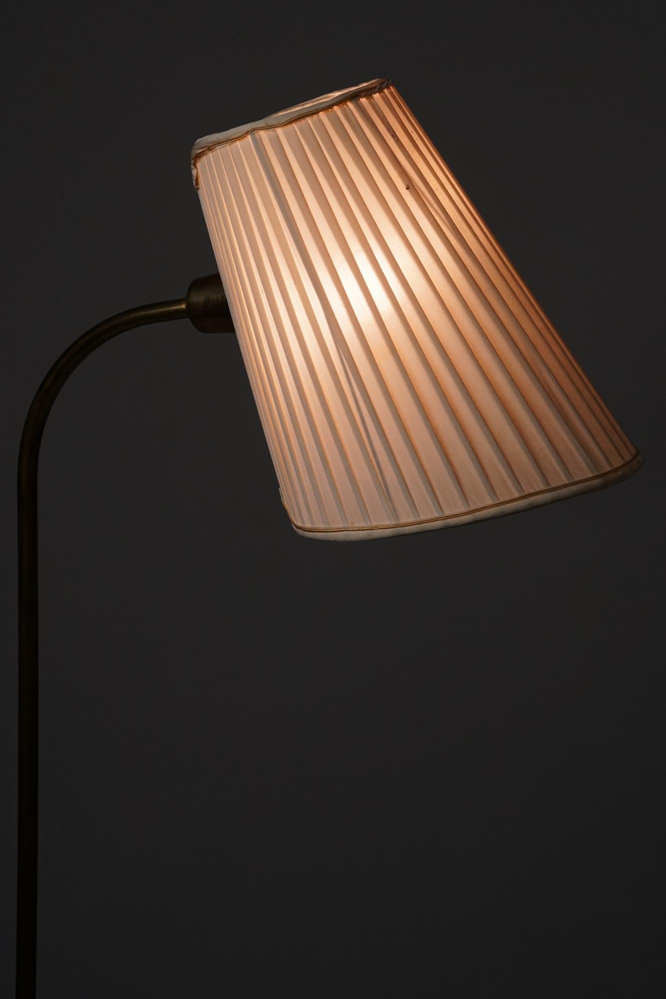 Brass Scandinavian Modern Floor Lamp, Stockmann/Orno Oy, 1950s 