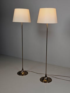 Scandinavian modern floor lamps by Bergboms, Sweden, 1970s