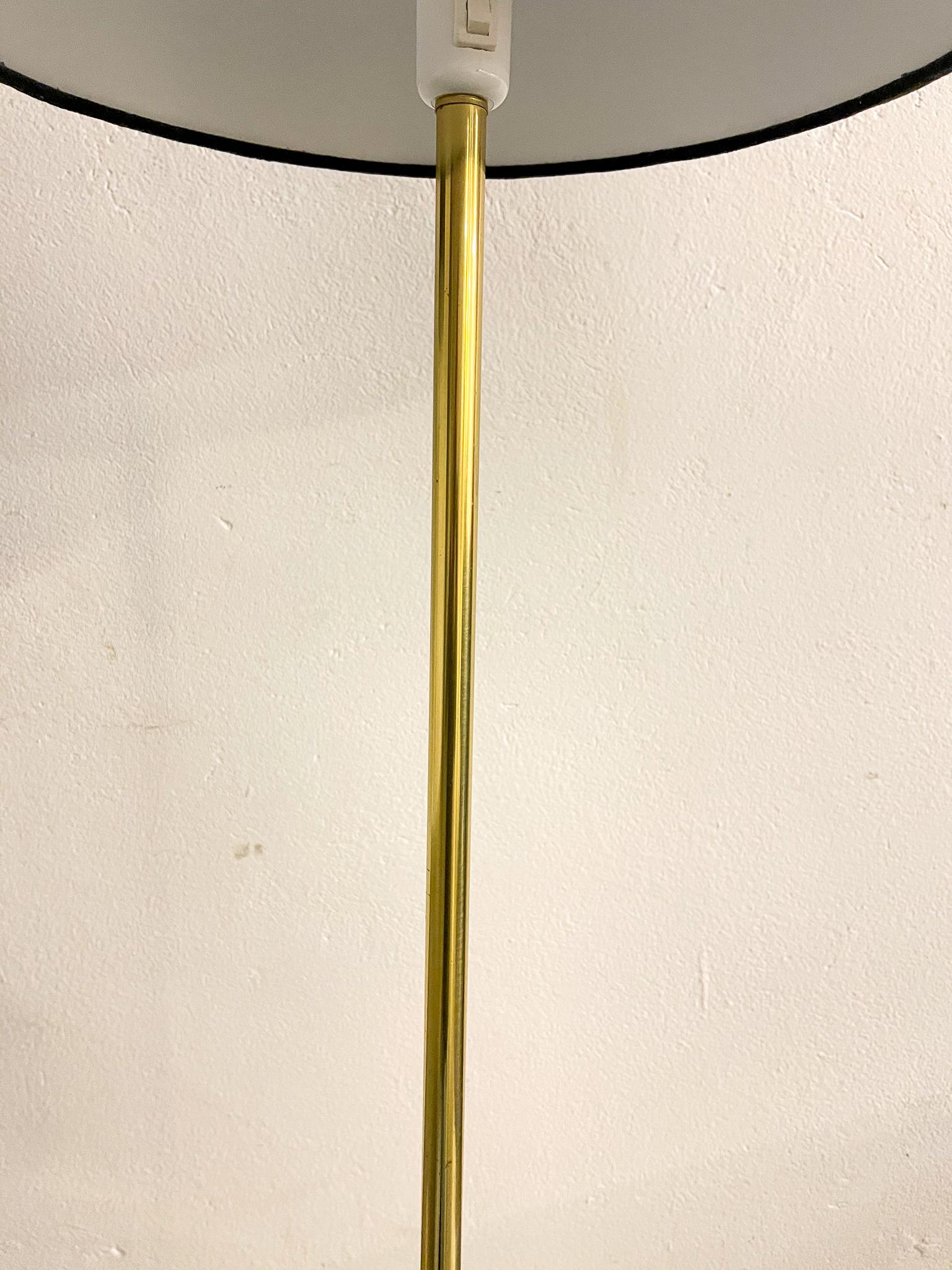 Scandinavian Modern Floor Lamps in Brass 