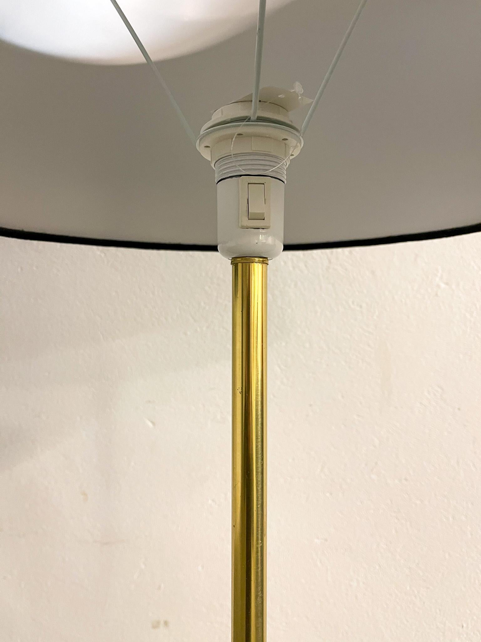 Scandinavian Modern Floor Lamps in Brass 