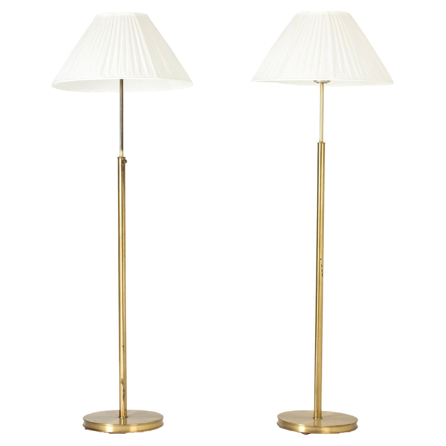 Scandinavian Modern floor lamps, Josef Frank, Svenskt Tenn, Sweden, 1950s