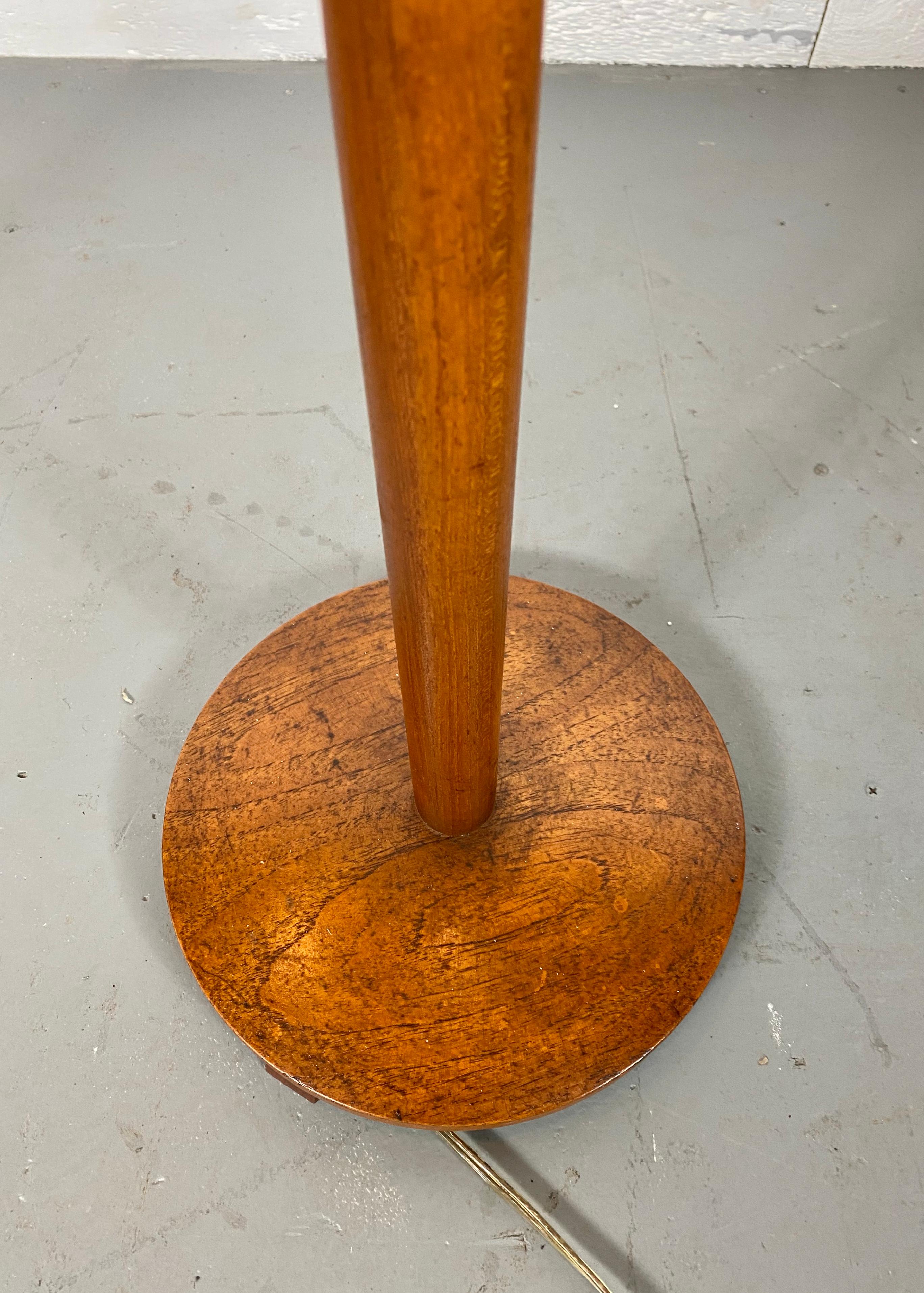 danish teak floor lamp