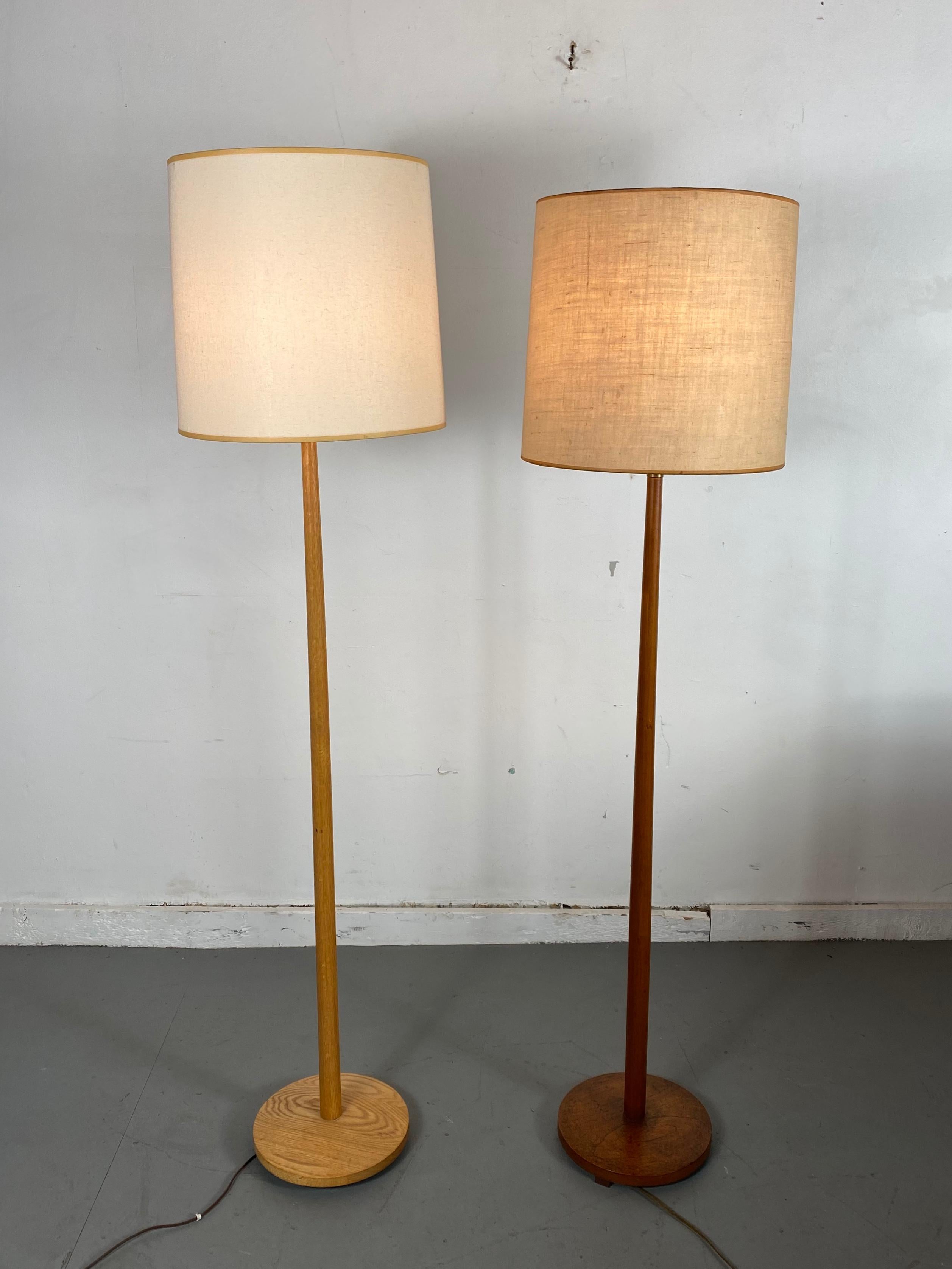 Mid-20th Century Scandinavian Modern Floor Lamp, Teak, Oak