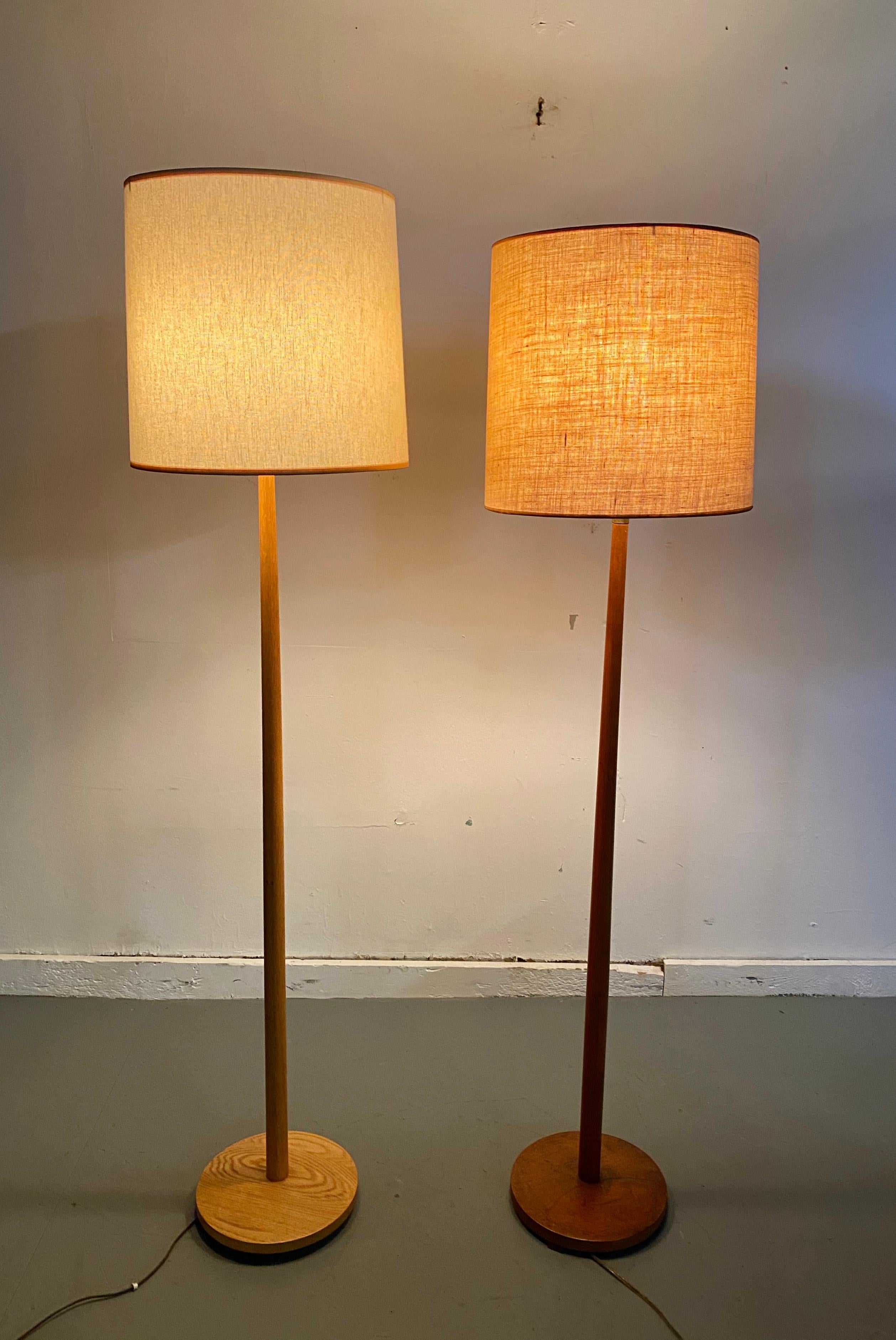 Scandinavian Modern Floor Lamp, Teak, Oak 1