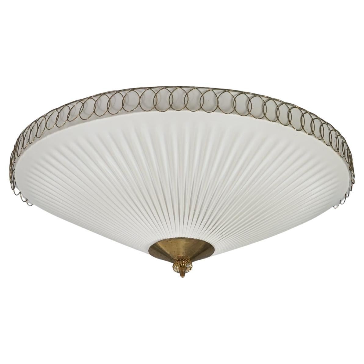 Scandinavian Modern Flush Mount, Finland, 1950/1960s