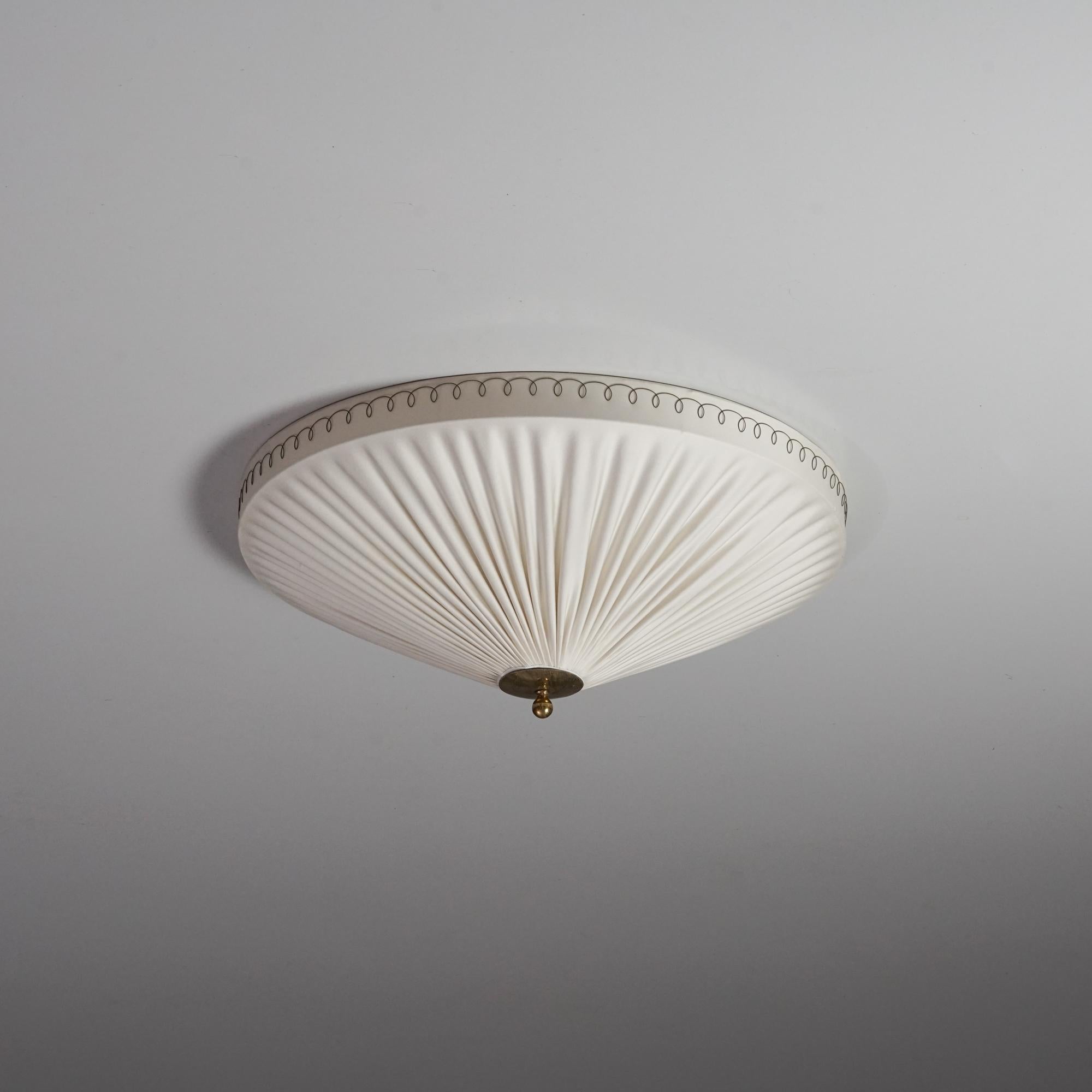 Scandinavian Modern Flush Mount, Finland, 1950s In Good Condition For Sale In Helsinki, Uusimaa