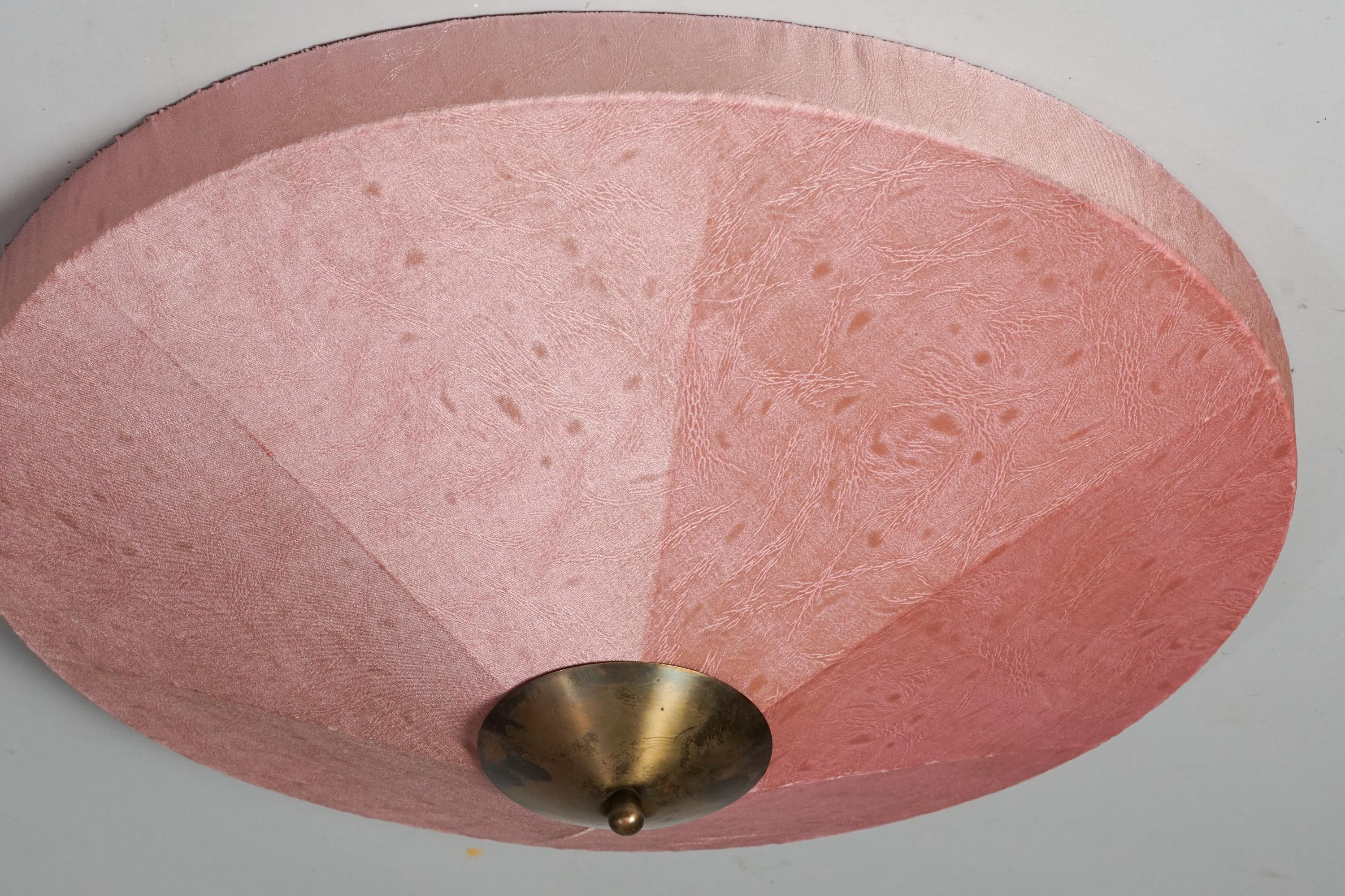 Brass Scandinavian Modern Flush Mount, Finland, 1950s For Sale