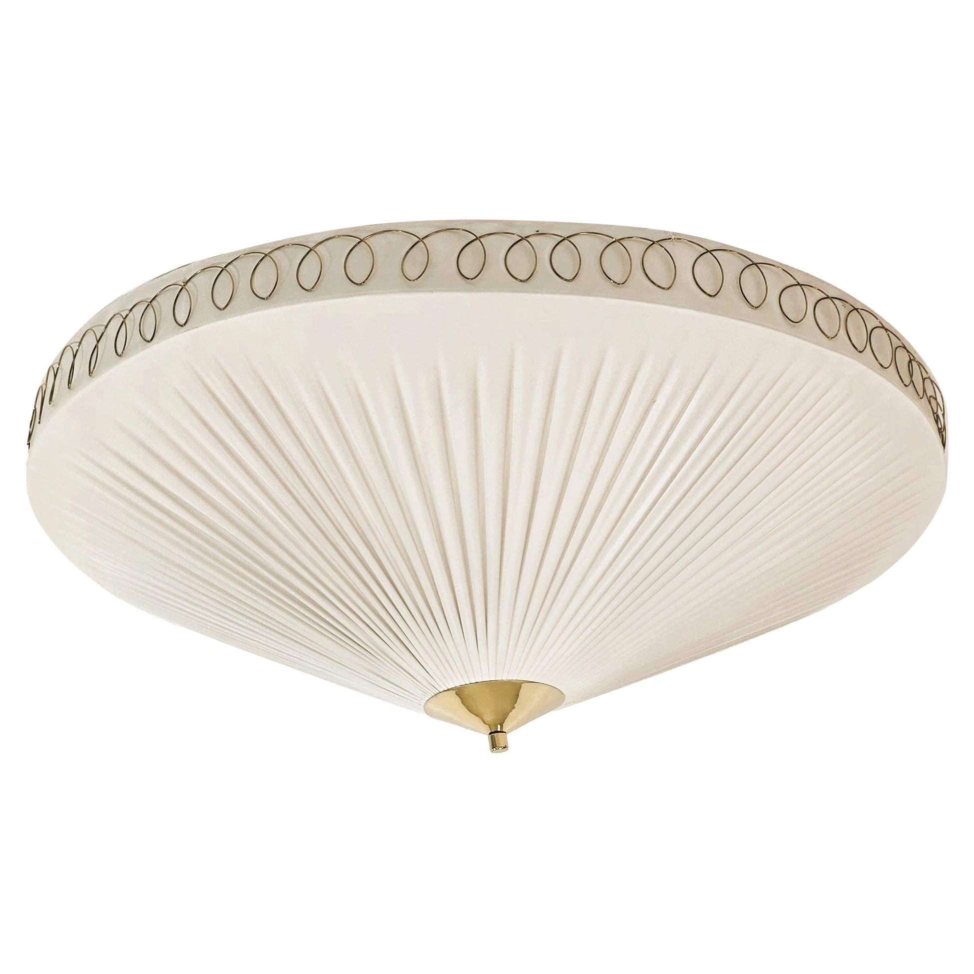 Scandinavian Modern Flush Mount, Finland 1950's