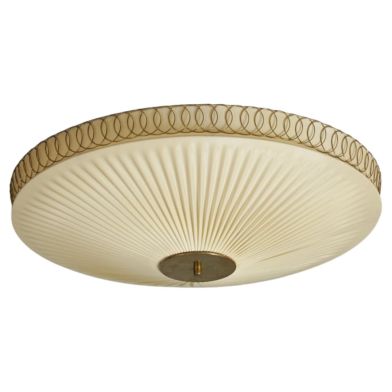 Scandinavian Modern Flush Mount, Finland, 1950s